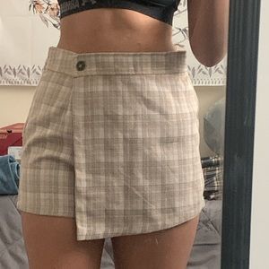 this is a plaid skort